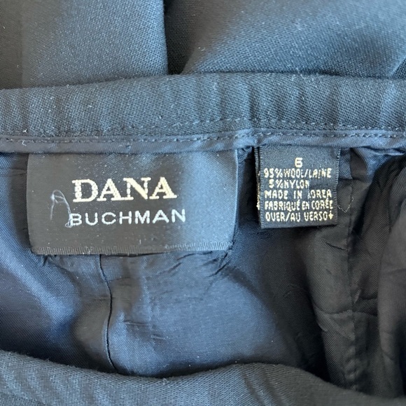 ☀️Dana Buchanan Black Wool Blend Straight Leg Pants - Picture 5 of 11